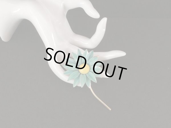 画像2: フラワー お花のブローチ エナメルメタル USA (2)