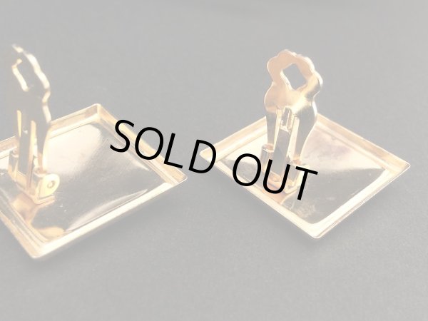 画像5: エナメルメタル マーブルカラー イヤリング USA (5)