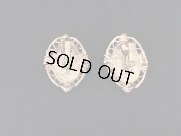 画像4: エナメルメタル ローズ イヤリング USA (4)