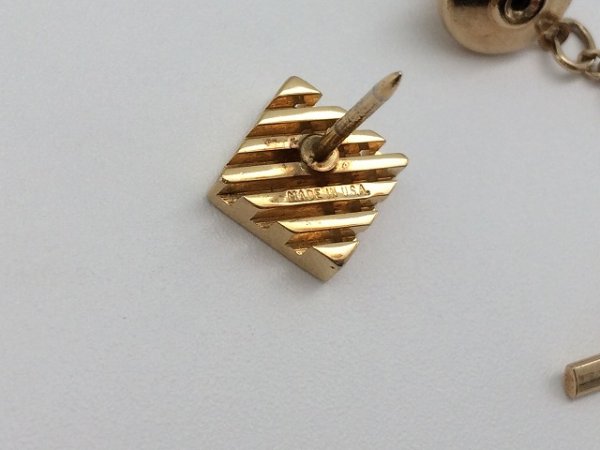 画像4: MADE IN USA ネクタイピン タイタック ゴールド USA  (4)