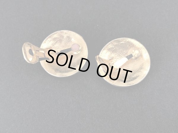 画像4: ゴールド ネイビーカラー イヤリング USA (4)