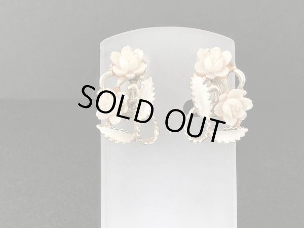 画像2: フラワー お花 イヤリング USA コスチュームジュエリー (2)