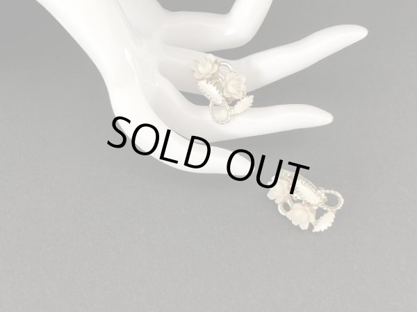 画像4: フラワー お花 イヤリング USA コスチュームジュエリー (4)