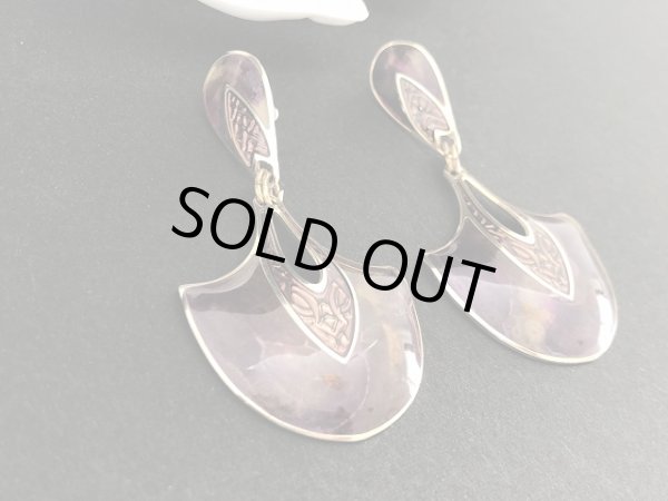 画像3: Edgar berebi エナメルメタル 揺れる 大ぶり ピアス USA (3)