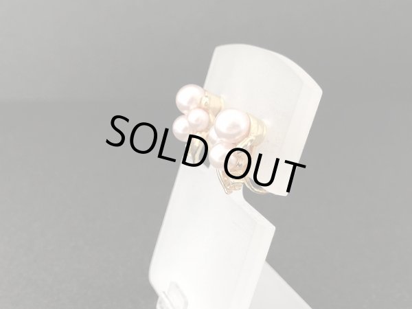 画像3: パール ラインストーン イヤリング USA (3)