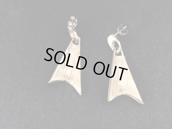 画像5: レッドカラーエナメル 揺れる ピアス USA (5)