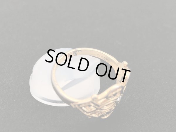 画像6: AVON エイボン ラインストーン 透かし 指輪 ヴィンテージ ゴールド USA リング 12.5号 コスチュームジュエリー (6)