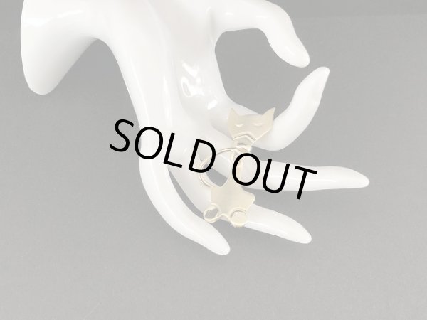 画像3: AJC ネコ 猫 ゴールドトーン ブローチ USA ヴィンテージ (3)