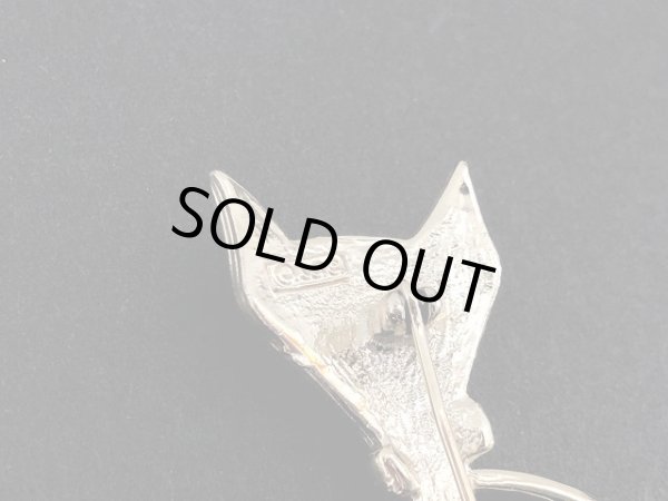 画像5: AJC ネコ 猫 ゴールドトーン ブローチ USA ヴィンテージ (5)