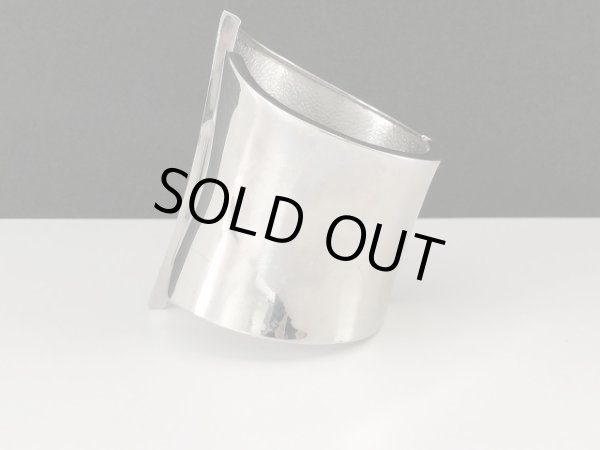 画像2: バングル 太バングル シルバートーン USA オールド ヴィンテージ (2)