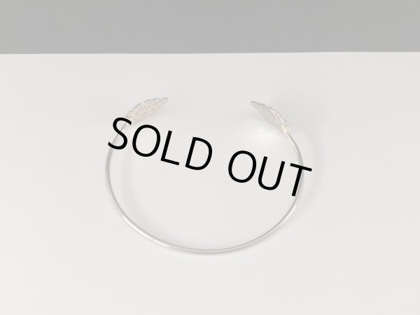 画像5: バングル リーフ ラインストーン 華奢 USA  (5)