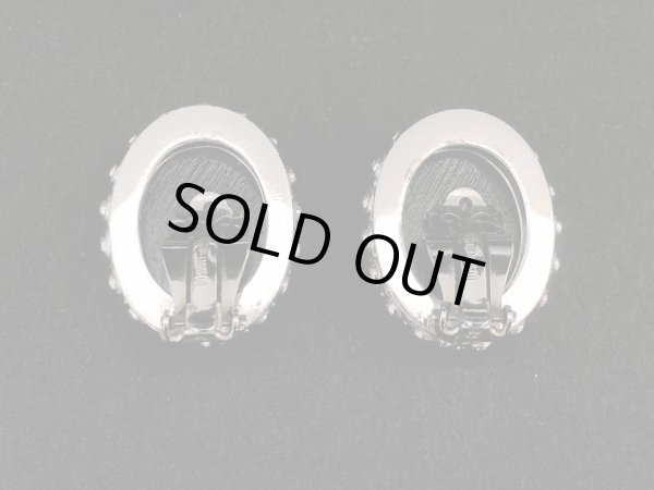 画像4: WHITING&DAVIS メタリックカボッション イヤリング USA (4)