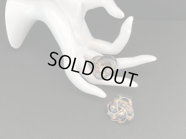 画像3: グリーンブラウン エナメル イヤリング USA (3)