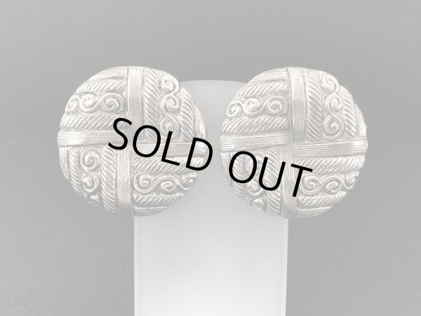 画像2: シルバートーン 大ぶり イヤリング USA (2)