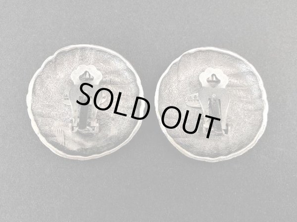 画像4: シルバートーン 大ぶり イヤリング USA (4)