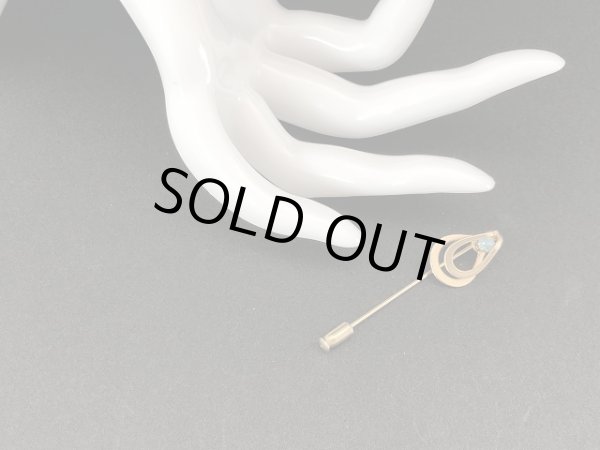 画像3: 1粒ラインストーン スティックピン ハットピン ラペルピン ブローチ USA (3)