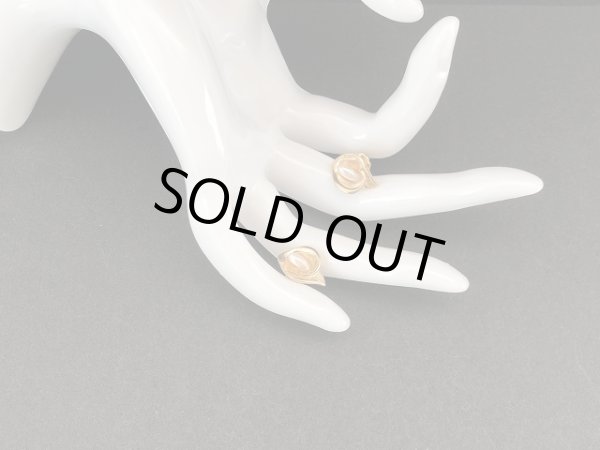 画像3: パール ゴールドトーン 小ぶりなピアス USA (3)