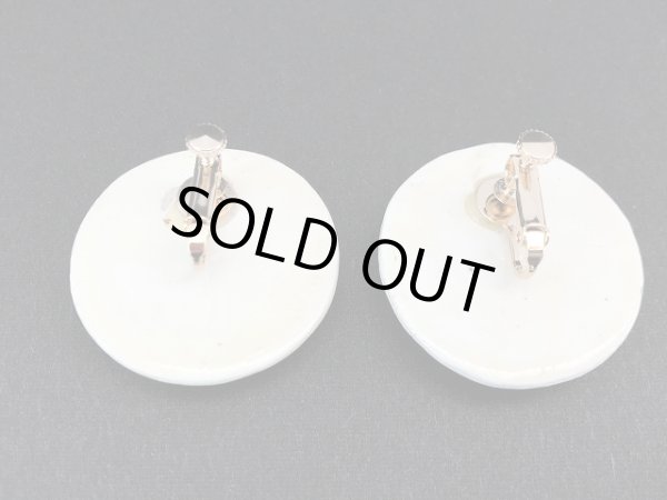 画像4: カラフル フラワー 大ぶり イヤリング USA (4)