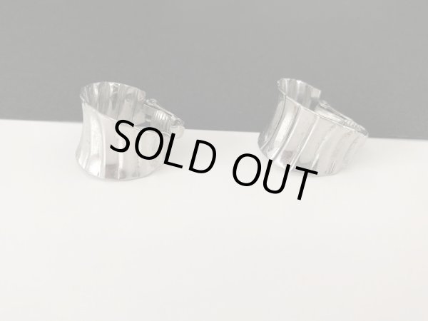 画像3: シルバートーン フープ イヤリング USA (3)