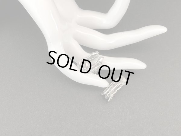 画像3: シルバートーン フープ イヤリング USA (3)