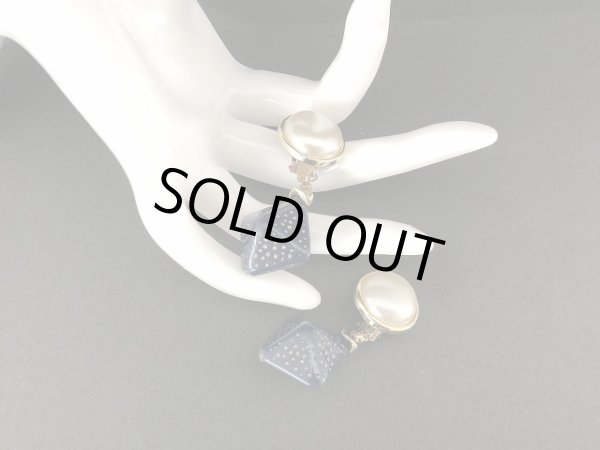 画像3: パール カボッション 揺れる イヤリング USA (3)