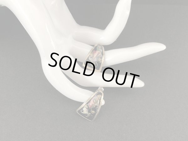 画像4: ブラック カラフル エナメルメタル ピアス USA (4)