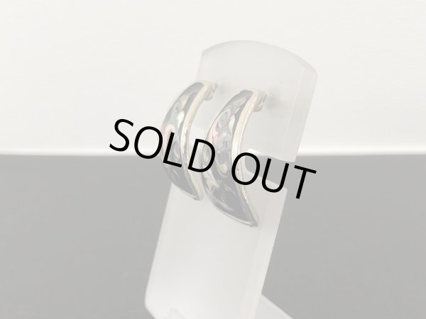 画像3: ブラック カラフル エナメルメタル ピアス USA (3)