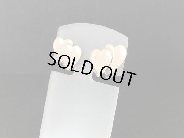 画像2: ゴールドトーン ? ハート イヤリング USA (2)