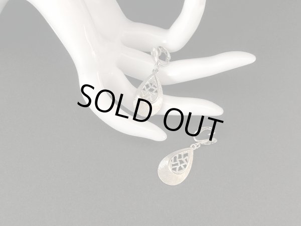 画像3: シルバートーン ティアドロップ 揺れる イヤリング USA (3)