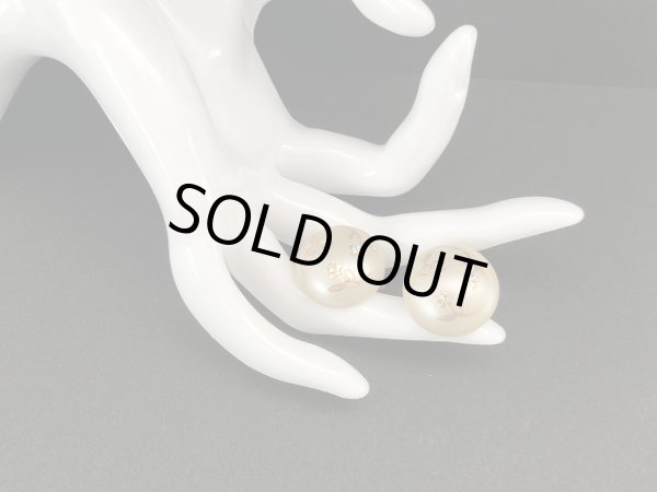 画像4: パール フラワー ラインストーン イヤリング USA (4)