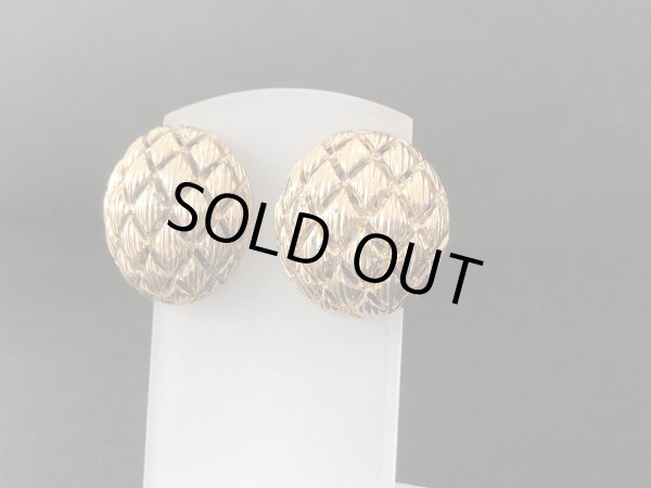 画像3: MONET モネ ゴールドトーン イヤリング USA (3)