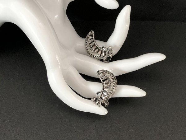 画像3: シルバートーン イヤリング USA (3)