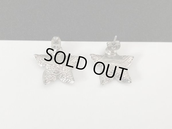 画像4: シルバー フラワー 小ぶり ピアス USA (4)