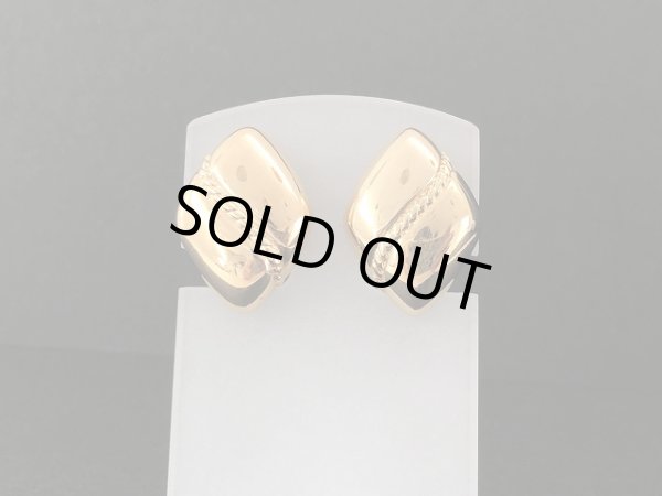 画像2: MONET モネ ゴールドトーン イヤリング USA ヴィンテージ コスチュームジュエリー (2)