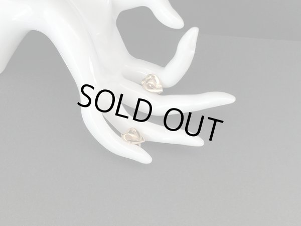 画像3: MONET モネ ゴールドトーン ハート 小ぶり イヤリング USA ヴィンテージ コスチュームジュエリー (3)