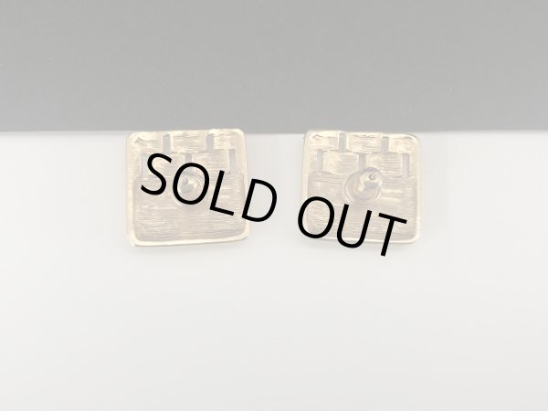 画像5: MONET モネ ゴールドトーン ピアス USA (5)