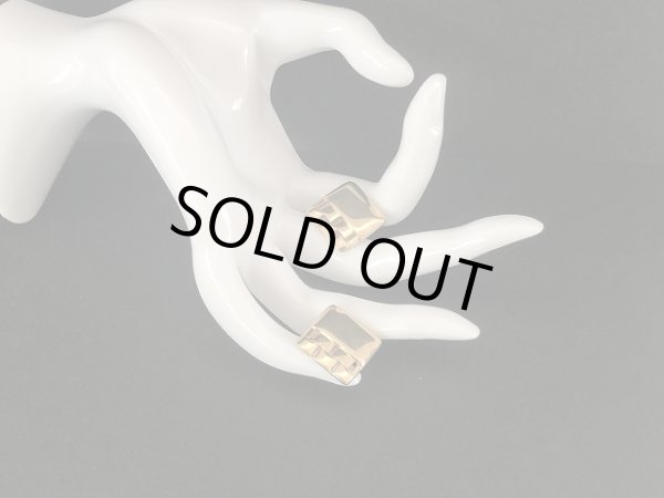 画像4: MONET モネ ゴールドトーン ピアス USA (4)