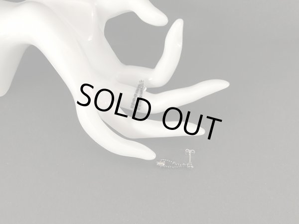 画像3: ブラックラインストーン 小ぶりな 揺れる ピアス USA (3)