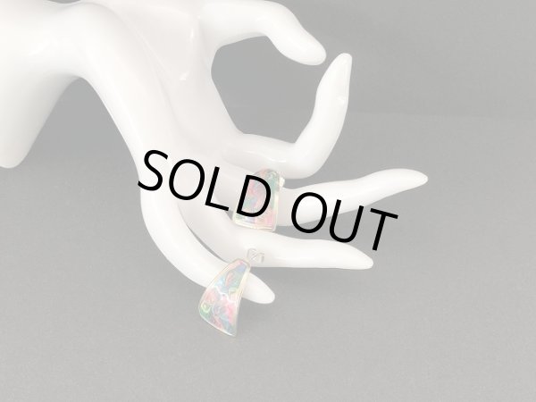 画像4: マーブルエナメルカラー ピアス USA (4)