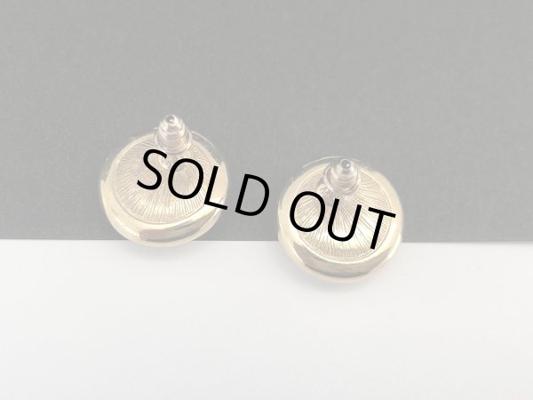 画像6: MONET モネ ゴールドトーン パール ピアス USA (6)