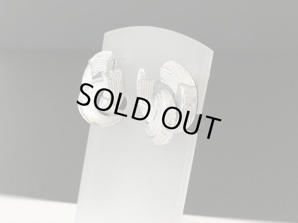 画像3: CORO コロ シルバートーン イヤリング USA ヴィンテージ コスチュームジュエリー (3)