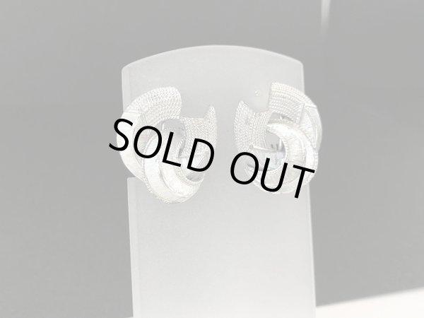 画像2: CORO コロ シルバートーン イヤリング USA ヴィンテージ コスチュームジュエリー (2)