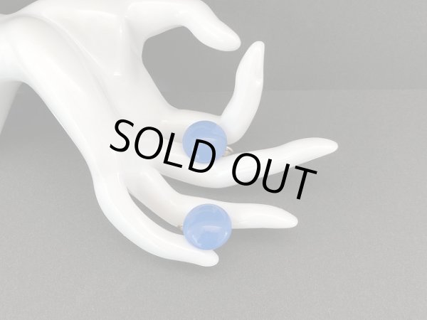 画像3: MARVELLA マーベラ ブルーカラーカボッション イヤリング USA (3)