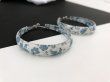 画像1: フラワーデザイン 大ぶり フープ ピアス USA (1)