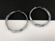 画像4: フラワーデザイン 大ぶり フープ ピアス USA (4)