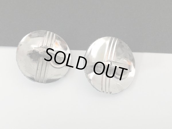 画像5: シルバートーン パールカボッション イヤリング USA (5)