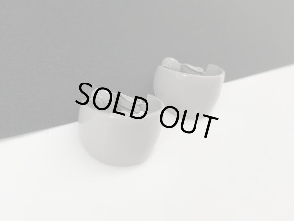 画像2: グレーカラー フープ イヤリング USA (2)