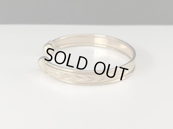 画像3: バングル ブレスレット ゴールドトーン カフブレスレット USA オールド ヴィンテージ (3)