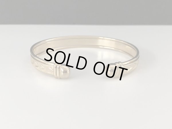 画像4: バングル ブレスレット ゴールドトーン カフブレスレット USA オールド ヴィンテージ (4)