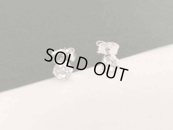 画像2: 1粒ラインストーン 小ぶりな ピアス USA (2)